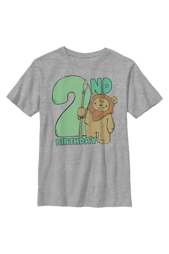 Boy's Star Wars 2nd Birthday Cute Ewok Graphic T-Shirt