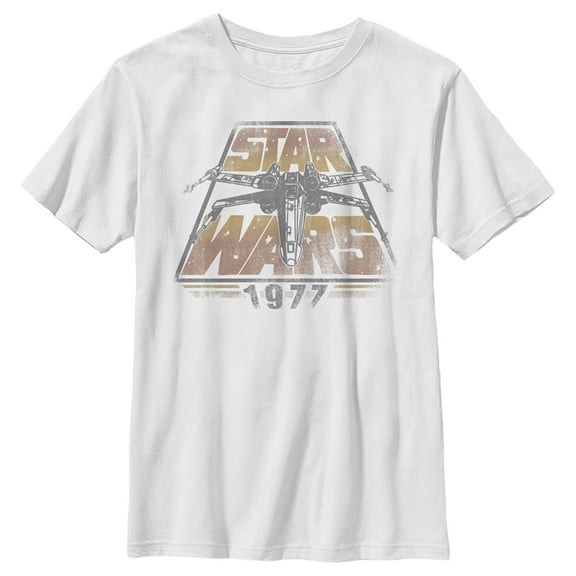Boy's Star Wars: A New Hope 1977 Time Warp  Graphic Tee White X Large
