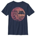 thumbnail image 1 of Boy's Star Wars: A New Hope Boba Fett Retro Circle Graphic Tee Navy Blue Large, 1 of 4