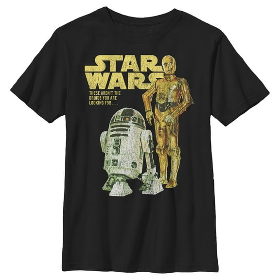 Boy's Star Wars: A New Hope Droid Buddies Graphic Tee Black X Large