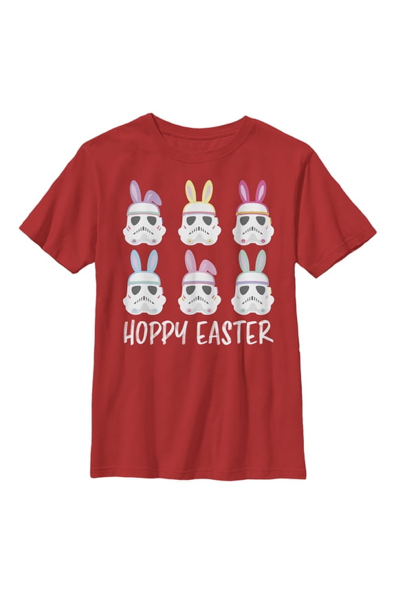 Boy's Star Wars: A New Hope Easter Stormtroopers With Ears Line Up Poster Graphic T-Shirt