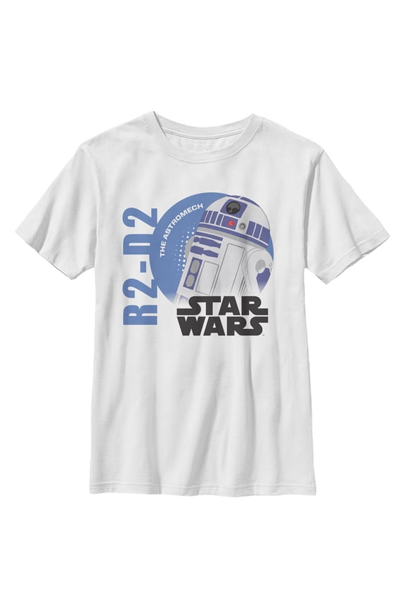 Boy's Star Wars: A New Hope Galaxy of Adventures R2-D2 Astromech Graphic Tee White X Small