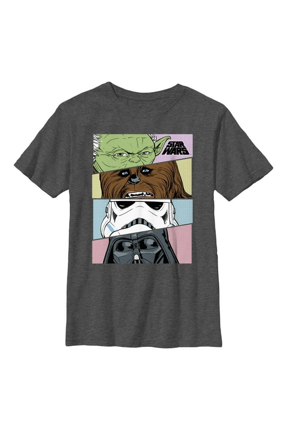 Boy's Star Wars: A New Hope Halftone Characters Graphic T-Shirt