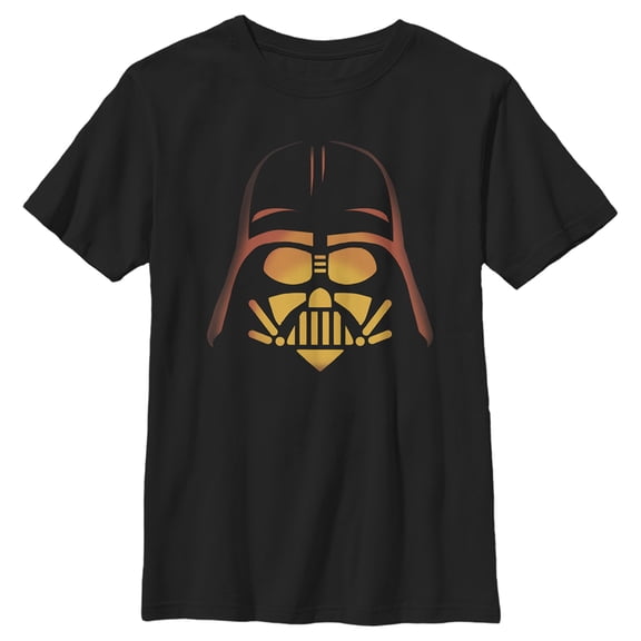Boy's Star Wars: A New Hope Halloween Darth Vader Pumpkin Graphic Tee Black Medium