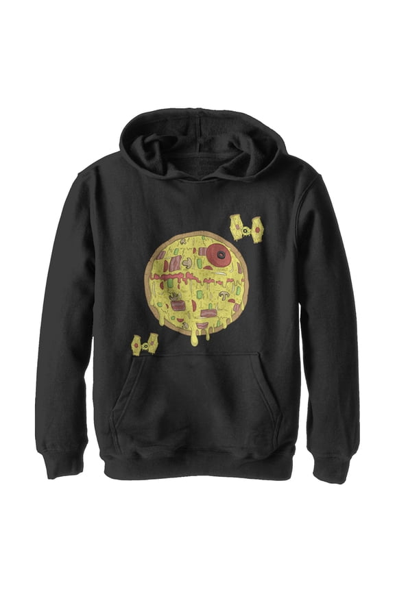 Boy's Star Wars: A New Hope Pizza Empire Pull Over Hoodie Black Medium