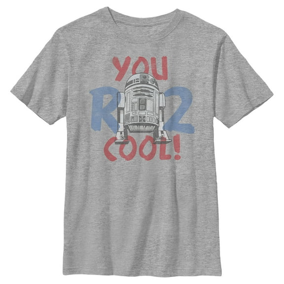 Boy's Star Wars: A New Hope R2-D2 You R 2 Cool Graphic Tee Athletic Heather X Large