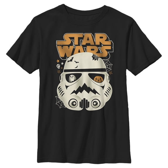 Boy's Star Wars: A New Hope Spooky Trooper Graphic Tee Black Medium