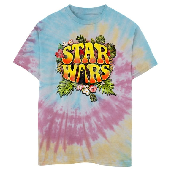 Boy's Star Wars: A New Hope Tropical Groovy Logo Graphic T-Shirt
