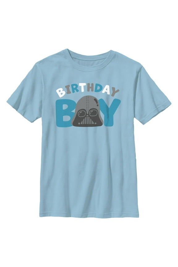 Boy's Star Wars Birthday Boy Cartoon Darth Vader Graphic T-Shirt