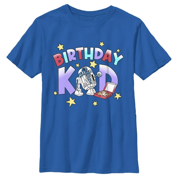 Boy's Star Wars Birthday Kid R2-D2 Party Graphic T-Shirt