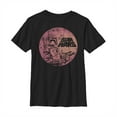 thumbnail image 1 of Boy's Star Wars Boba Fett Retro Circle Graphic Tee Black Small, 1 of 4