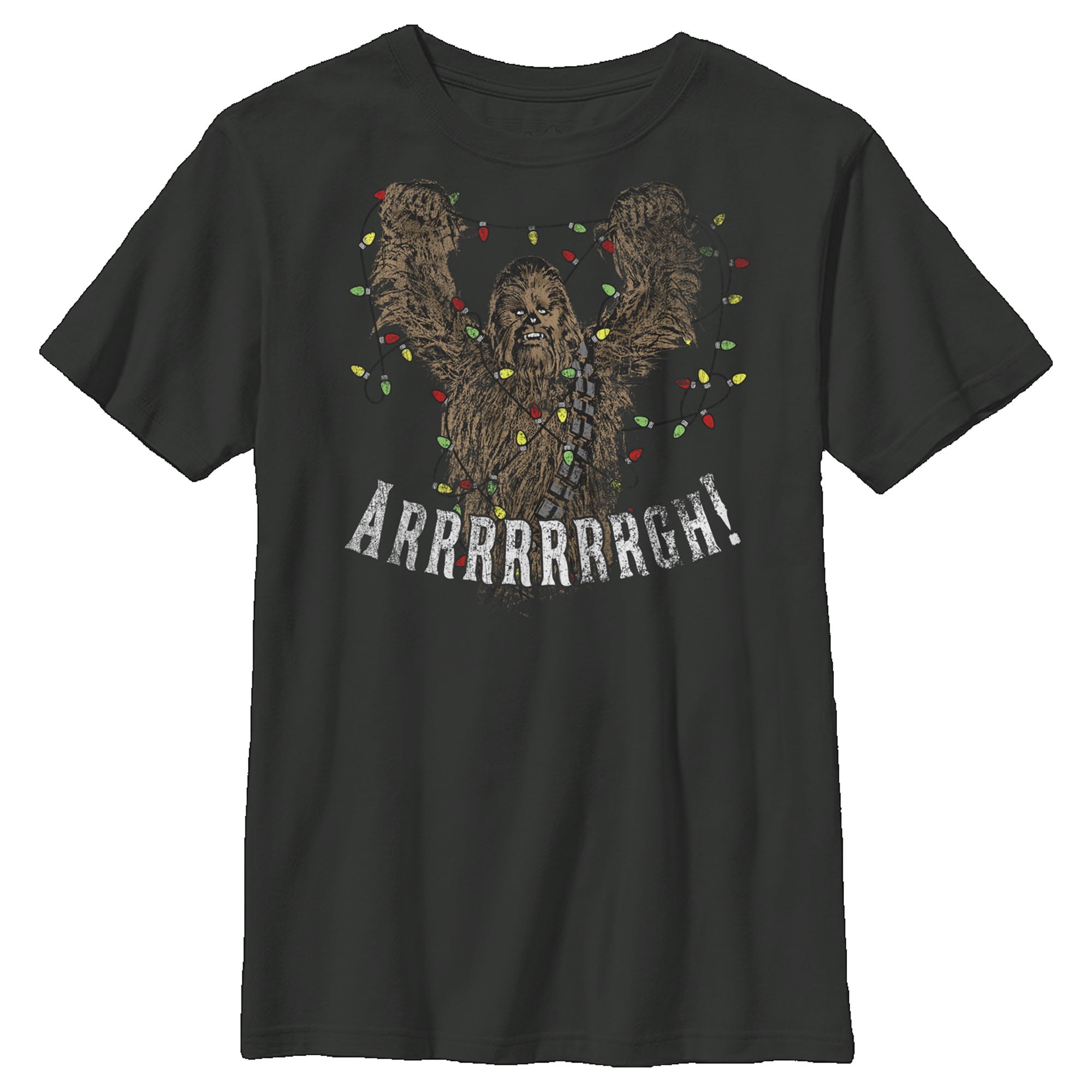 Men's Star Wars Chewbacca Christmas Lights Sweatshirt - Festive Holiday Ugly Sweater