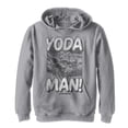 thumbnail image 1 of Boy's Star Wars Classic Yoda Man  Pull Over Hoodie Athletic Heather X Large, 1 of 3