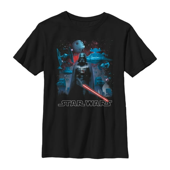 Boy's Star Wars Dark Side Partners Graphic Tee Black Large