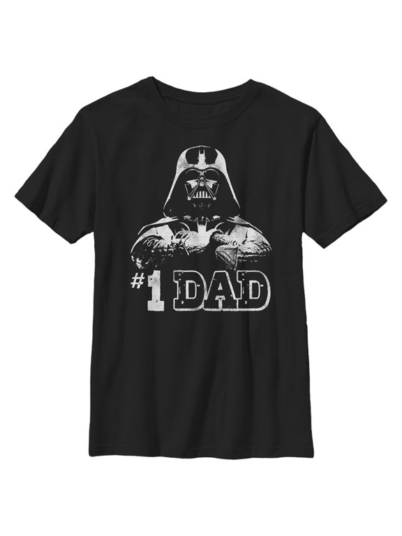 Boy's Star Wars Darth Vader #1 Dad Graphic Tee Black X Large