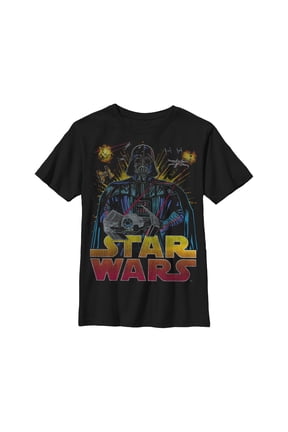 Boy's Star Wars Darth Vader Battle Graphic Tee Black Small