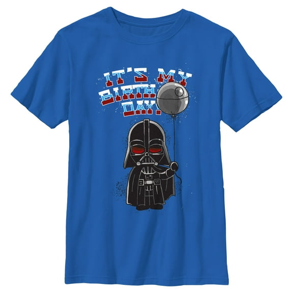 Boy's Star Wars Darth Vader It's My Birthday  Graphic T-Shirt