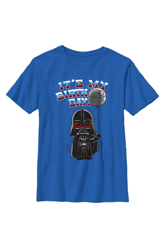 Boy's Star Wars Darth Vader It's My Birthday Graphic T-Shirt