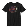 thumbnail image 1 of Boy's Star Wars Death Star Streaks  Graphic Tee Black Small, 1 of 4
