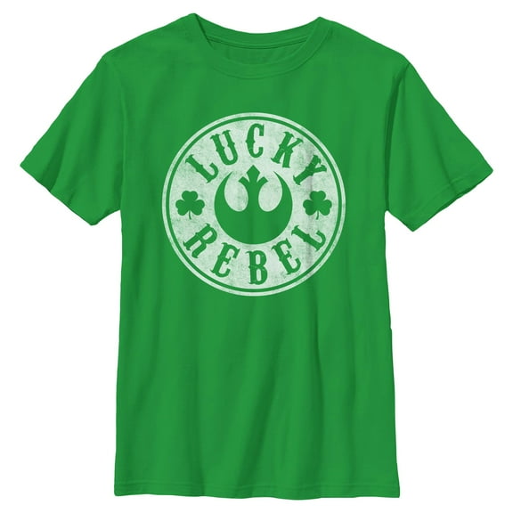 Boy's Star Wars Distressed Lucky Rebel Badge  Graphic T-Shirt