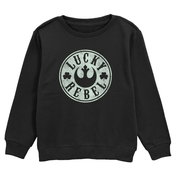Boy's Star Wars Distressed Lucky Rebel Badge  Sweatshirt