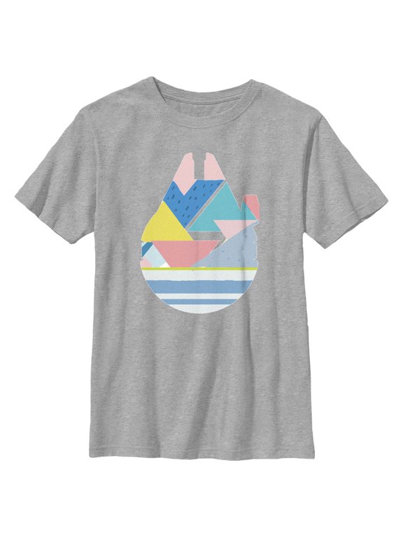Boy's Star Wars Easter Egg Millennium Falcon Graphic Tee Athletic Heather X Large