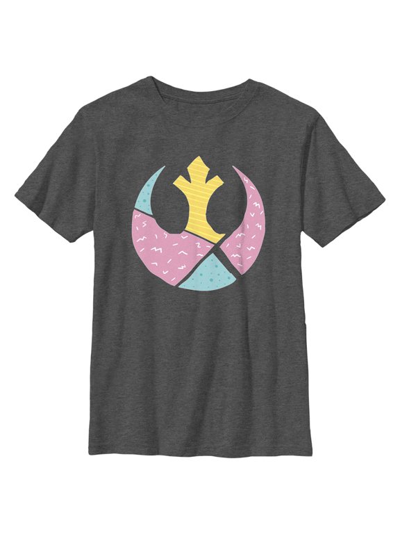 Boy's Star Wars Easter Egg Rebel Alliance Logo Graphic Tee Charcoal Heather Medium