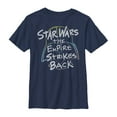 thumbnail image 1 of Boy's Star Wars Empire Strikes Back Crayon Outline  Graphic Tee Navy Blue X Large, 1 of 3
