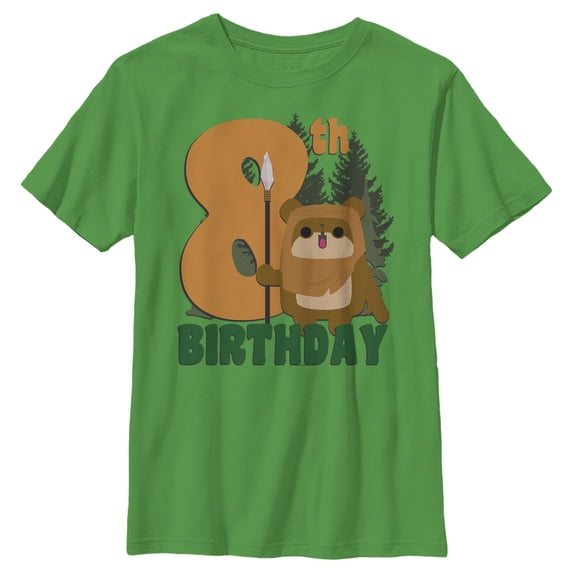 Boy's Star Wars Ewok 8th Birthday Graphic T-Shirt