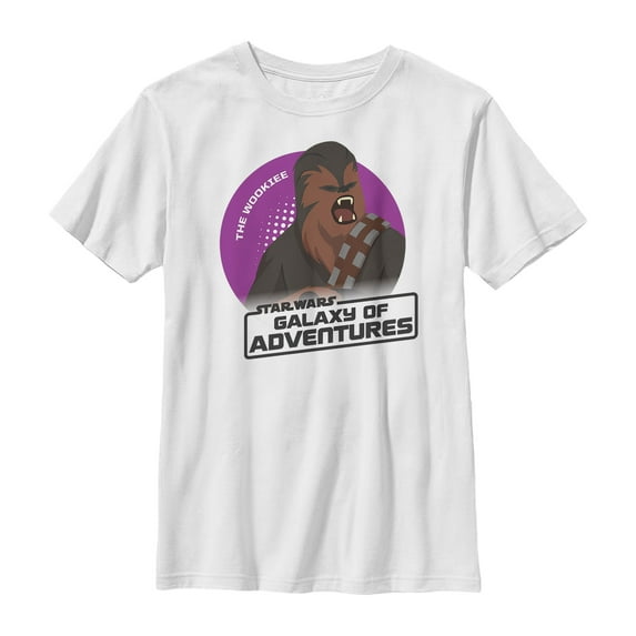 Boy's Star Wars Galaxy of Adventures Chewie the Wookiee Graphic Tee White X Small
