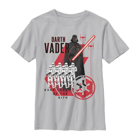 Boy's Star Wars Galaxy of Adventures Dark Army  Graphic Tee Charcoal Medium