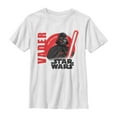 thumbnail image 1 of Boy's Star Wars Galaxy of Adventures Darth Vader Villain  Graphic Tee White X Small, 1 of 4