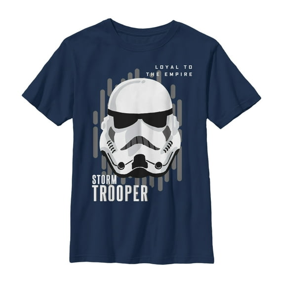 Boy's Star Wars Galaxy of Adventures Stormtrooper Loyalty Graphic Tee Navy Blue Small