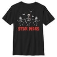 thumbnail image 1 of Boy's Star Wars Halloween Vader Skeletons  Graphic Tee Black Small, 1 of 5
