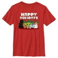 thumbnail image 1 of Boy's Star Wars Happy Holidays Chibi Characters  Graphic Tee Red Small, 1 of 4