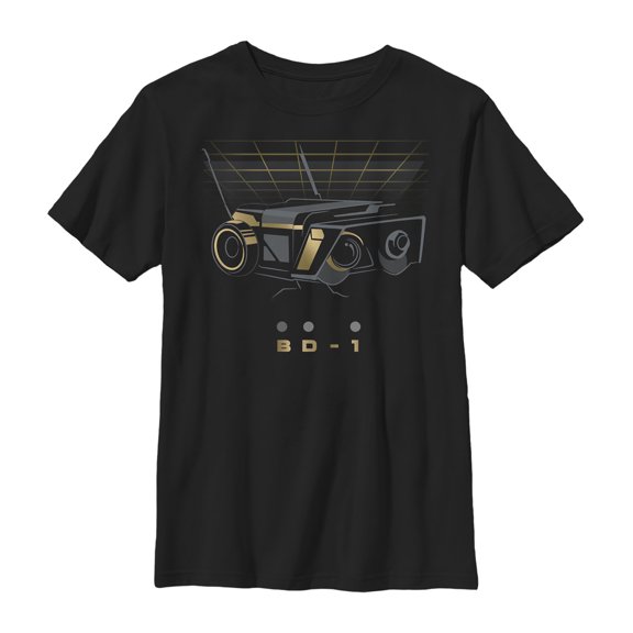 Boy's Star Wars Jedi: Fallen Order BD-1 Droid Graphic Tee Black Medium