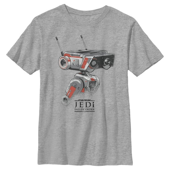 Boy's Star Wars Jedi: Fallen Order BD-1 Grunge Graphic Tee Athletic Heather Large