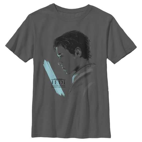 Boy's Star Wars Jedi: Fallen Order Cal Kestis Lightsaber Graphic Tee Charcoal X Large