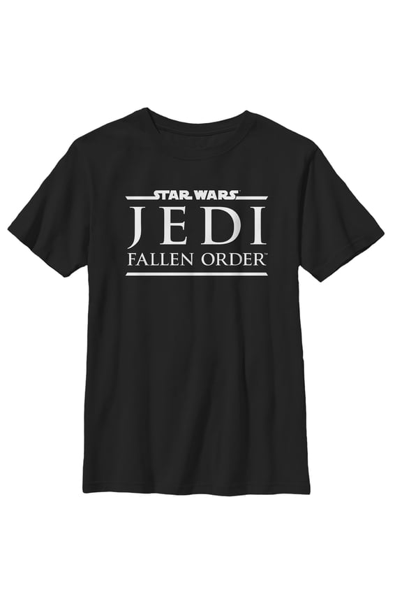 Boy's Star Wars Jedi: Fallen Order Classic Logo Graphic Tee Black Small
