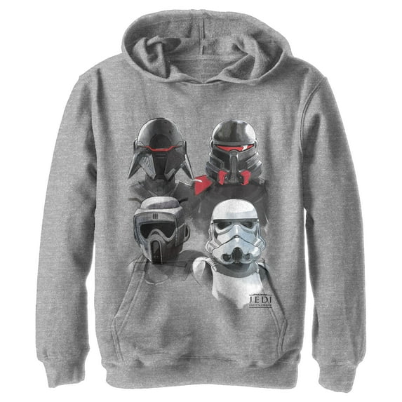 Boy's Star Wars Jedi: Fallen Order Darth Vader's Inquisitor Squad Pull Over Hoodie Athletic Heather Small