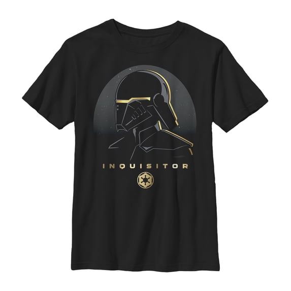 Boy's Star Wars Jedi: Fallen Order Empire's Inquisitor Graphic Tee Black Medium