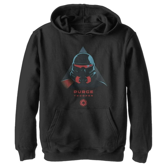 Boy's Star Wars Jedi: Fallen Order Purge Trooper Portrait Pull Over Hoodie Black Small