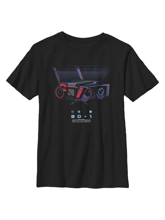 Boy's Star Wars Jedi: Fallen Order Retro BD-1 Droid Graphic Tee Black Large