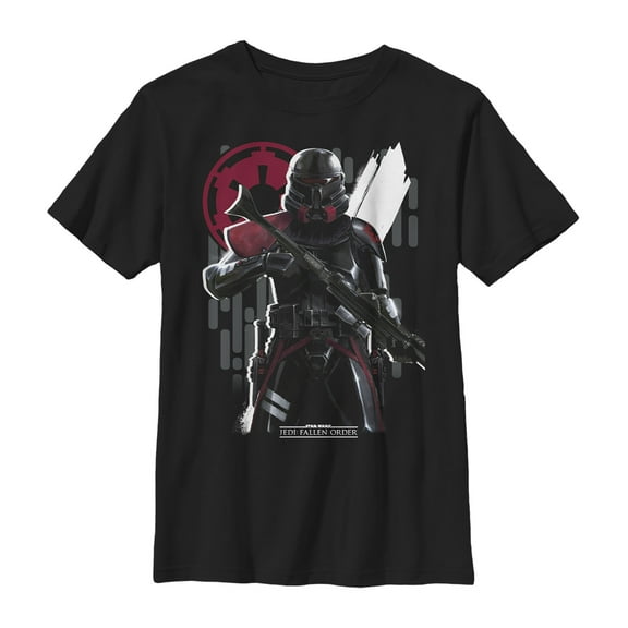 Boy's Star Wars Jedi: Fallen Order Second Sister Inquisitor Graphic Tee Black Medium