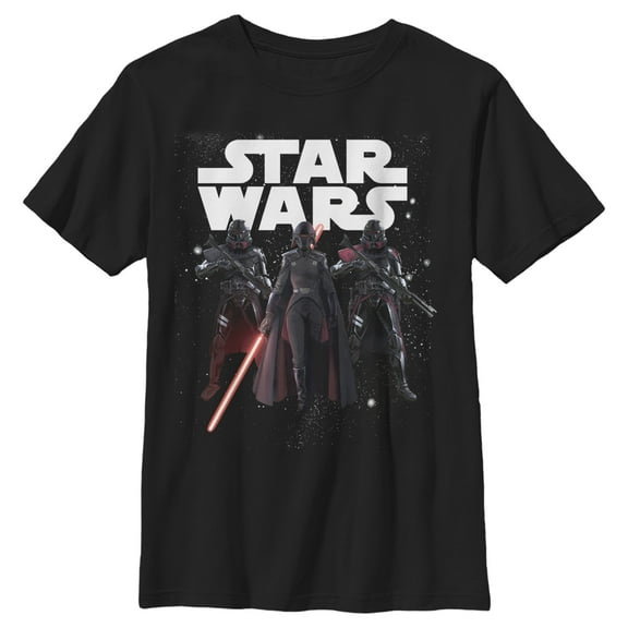 Boy's Star Wars Jedi: Fallen Order Starry Inquisitor  Graphic Tee Black X Large