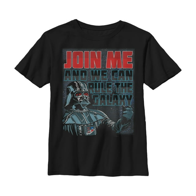 Boy's Star Wars Join Darth Vader to Rule Graphic Tee Black Small