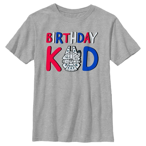 Boy's Star Wars Millennium Falcon Birthday Kid Graphic T-Shirt
