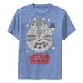 thumbnail image 1 of Boy's Star Wars Millennium Falcon Cartoon Performance Graphic T-Shirt, 1 of 3