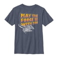 thumbnail image 1 of Boy's Star Wars Millennium Falcon Force With You Graphic Tee Navy Blue Heather X Large, 1 of 2
