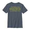 thumbnail image 1 of Boy's Star Wars Movie Logo  Graphic Tee Navy Blue Heather X Large, 1 of 2